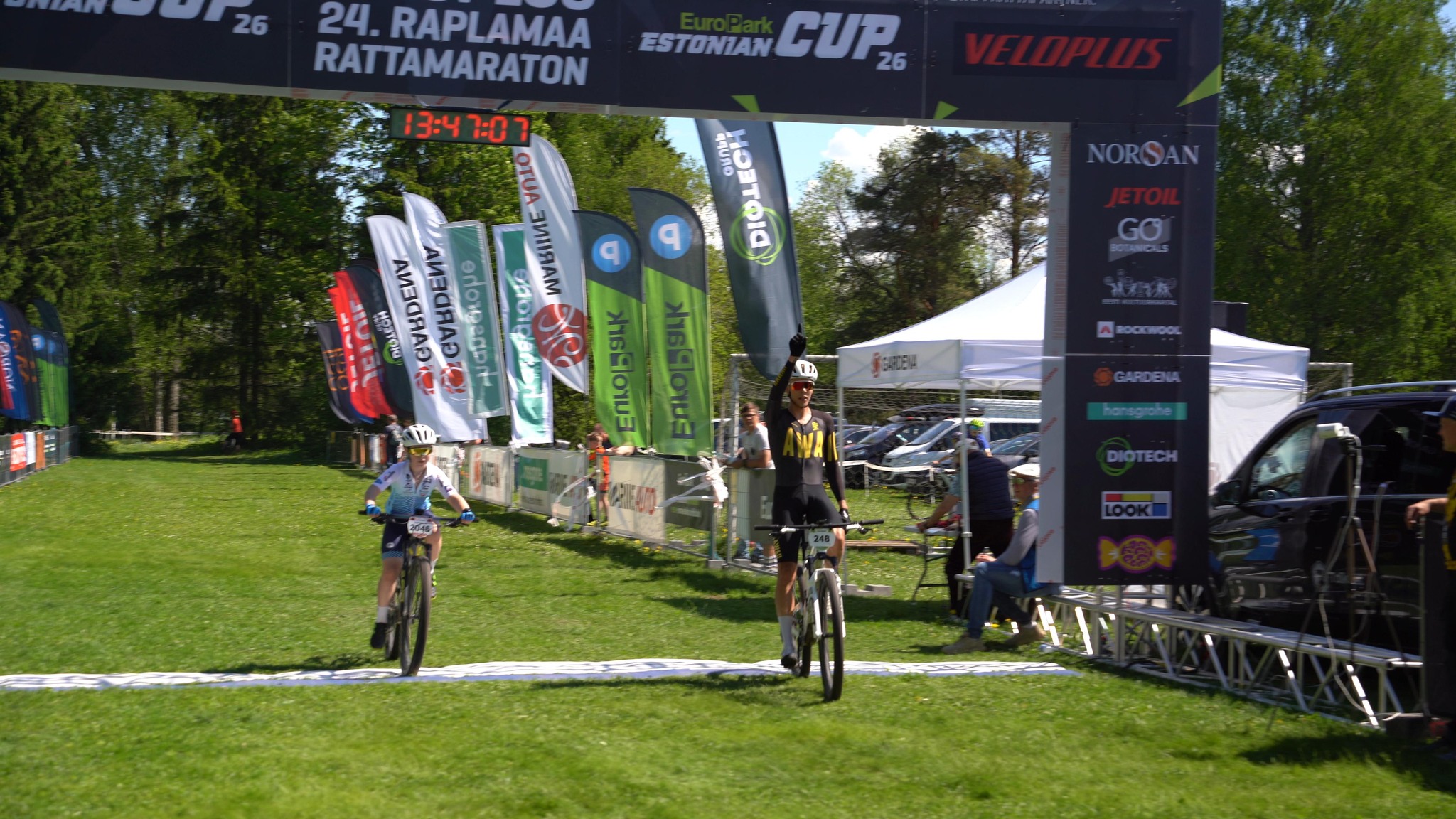Europark Estonian Cup rattamaratonide sarja teisel etapil, Veloplus 24. Raplamaa rattamaratonil võitsid 48,7-kilomeetrisel põhisõidul esikohad Markus Pajur (Haw